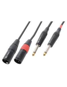 CX64-3 CABLE 2XXLR MACHO-2X6.3 MONO 3.0M