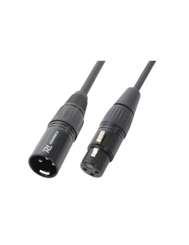 CX35-1 MACHO XLR- HEMBRA XLR, NEGRO, 1.5M