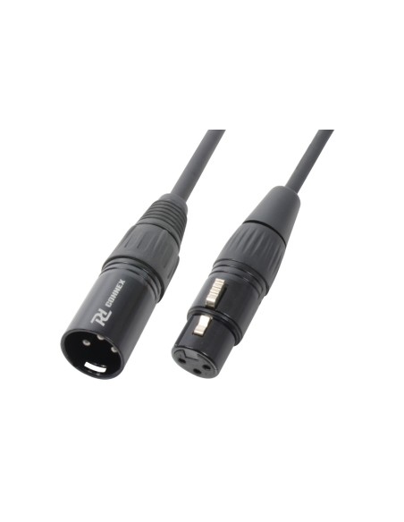 CX35-1 MACHO XLR- HEMBRA XLR, NEGRO, 1.5M
