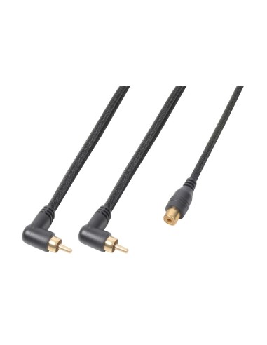 CX142 CABLE 2XRCA MACHO -1XRCA HEMBRA 0,3M