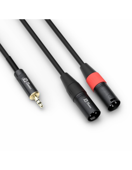 CX70-1 CABLE 2X XLR MACHO - 3.5MM ESTEREO 1.5M