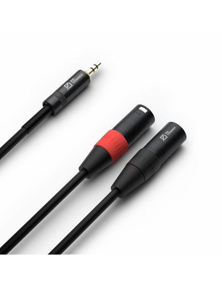 CX70-1 CABLE 2X XLR MACHO - 3.5MM ESTEREO 1.5M