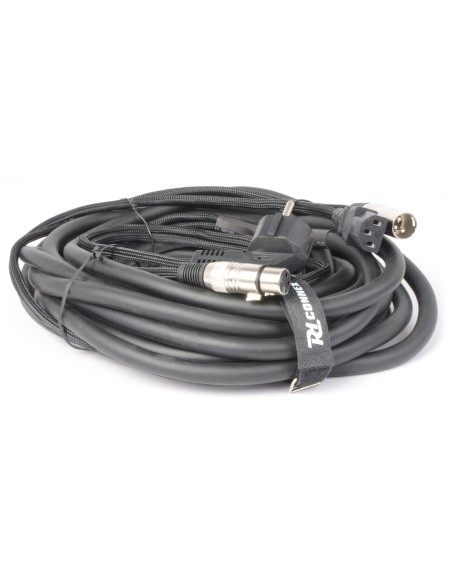 CX02-10 AUDIO COMBI CABLE SCHUKO - XLR F / IEC F - XLR M 10M