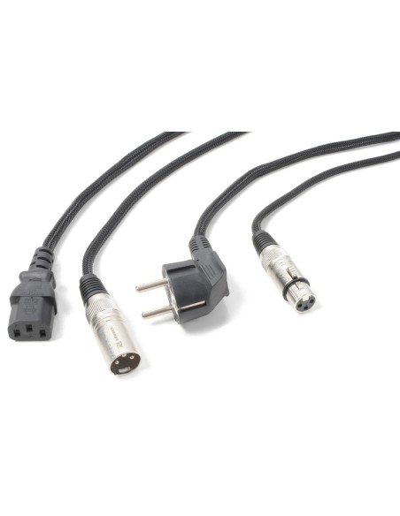 CX02-10 AUDIO COMBI CABLE SCHUKO - XLR F / IEC F - XLR M 10M
