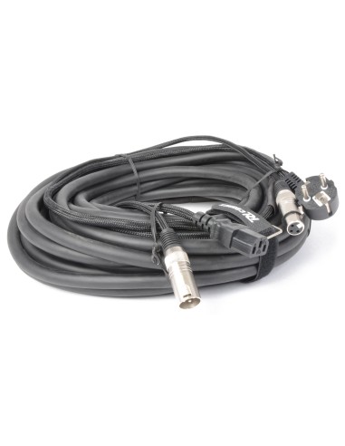 CX02-15 AUDIO COMBI CABLE SCHUKO - XLR F / IEC F - XLR M 15M