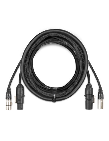 CX07-10 COMBI CABLE POWERCONNECTOR TR - XLR M / POWERCONNECTOR TR - XLR F 10M