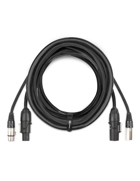 CX07-10 COMBI CABLE POWERCONNECTOR TR - XLR M / POWERCONNECTOR TR - XLR F 10M