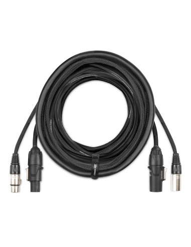 CX07-15 COMBI CABLE POWERCONNECTOR TR - XLR M / POWERCONNECTOR TR - XLR F 15M
