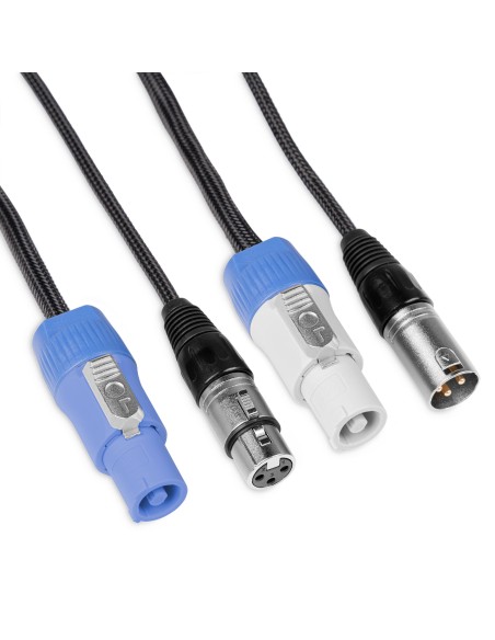 CX06-5 LIGERO COMBI CABLE ALIMENTACION B - XLR M/ ALIMENTACION A - XLR F 5M