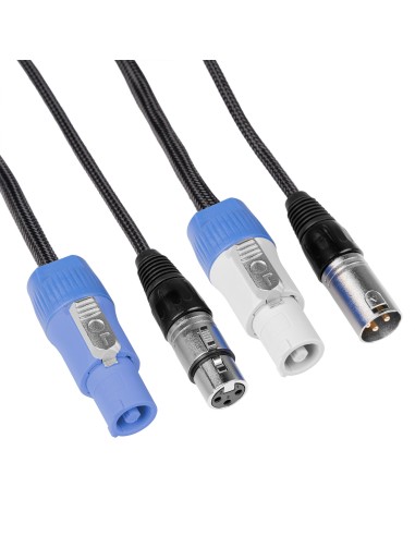 CX06-15 LIGERO COMBI CABLE ALIMENTACION B - XLR M/ ALIMENTACION A - XLR F 15M