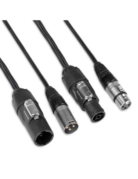 CX07-5 COMBI CABLE POWERCONNECTOR TR - XLR M / POWERCONNECTOR TR - XLR F 5M