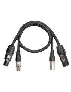 CX13-0.50 COMBI CABLE POWERCONNECTOR TR - XLR M / POWERCONNECTOR TR - XLR F 0.50M