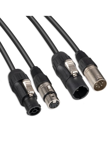 CX13-0.50 COMBI CABLE POWERCONNECTOR TR - XLR M / POWERCONNECTOR TR - XLR F 0.50M