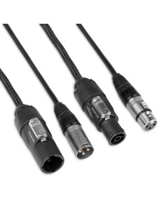CX07-2 COMBI CABLE POWERCONNECTOR TR - XLR M / POWERCONNECTOR TR - XLR F 2M 2