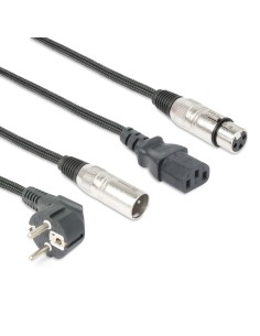 CX10-10 LIGERO COMBI CABLE SHUKO - XLR M / IEC F - XLR F 10M
