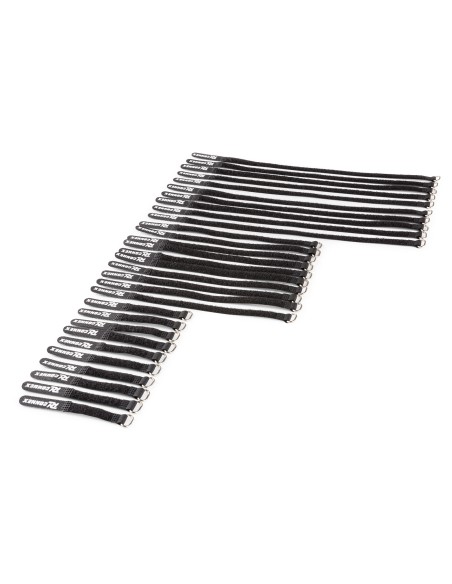 CXT-SET CONJUNTO DE BRIDAS PARA CABLE 30PCS NEGRO