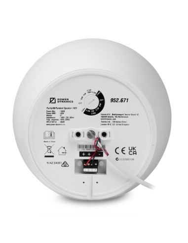 PURITY8W ALTAVOZ COLGANTE PREMIUM 100V 8" BLANCO