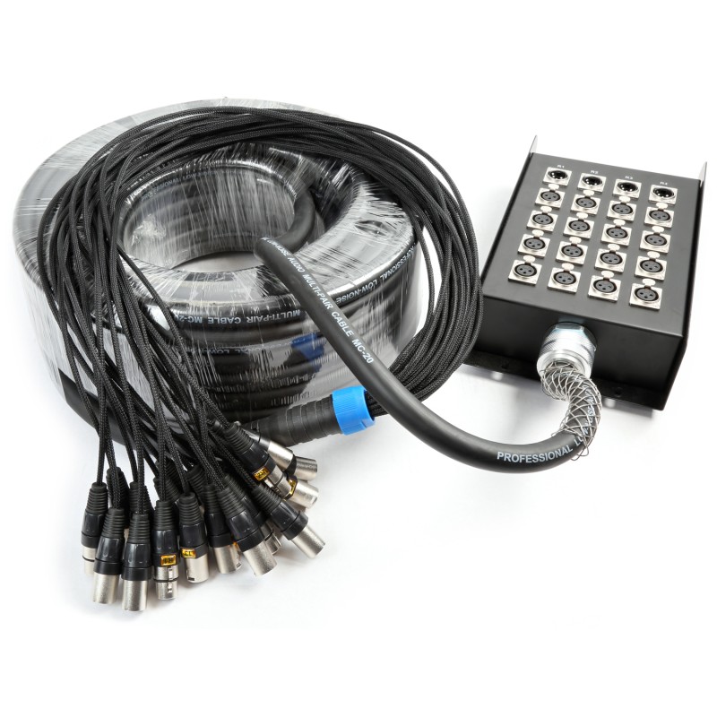 CX164 MANGUERA ESCENARIO 16-IN 4-OUT XLR 30 METROS