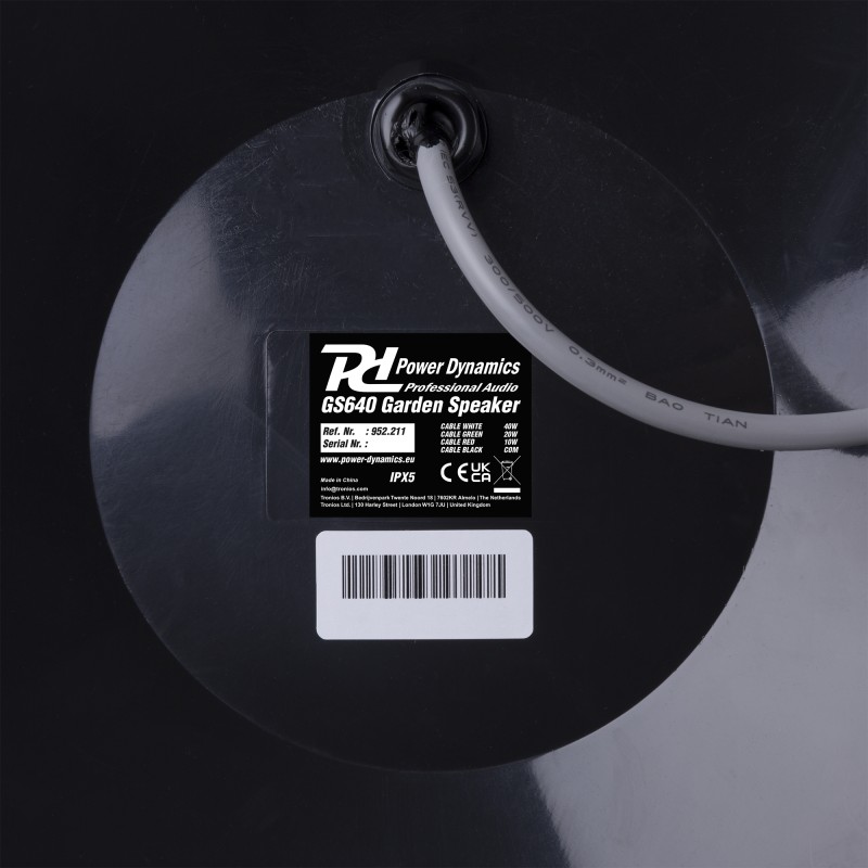 GS640 ALTAVOZ DE JARDIN IPX5 40W 100V 6.5"