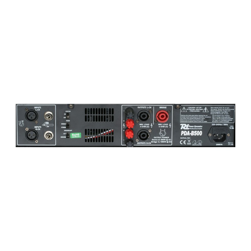 PDA-B500 AMPLIFICADOR PROFESIONAL