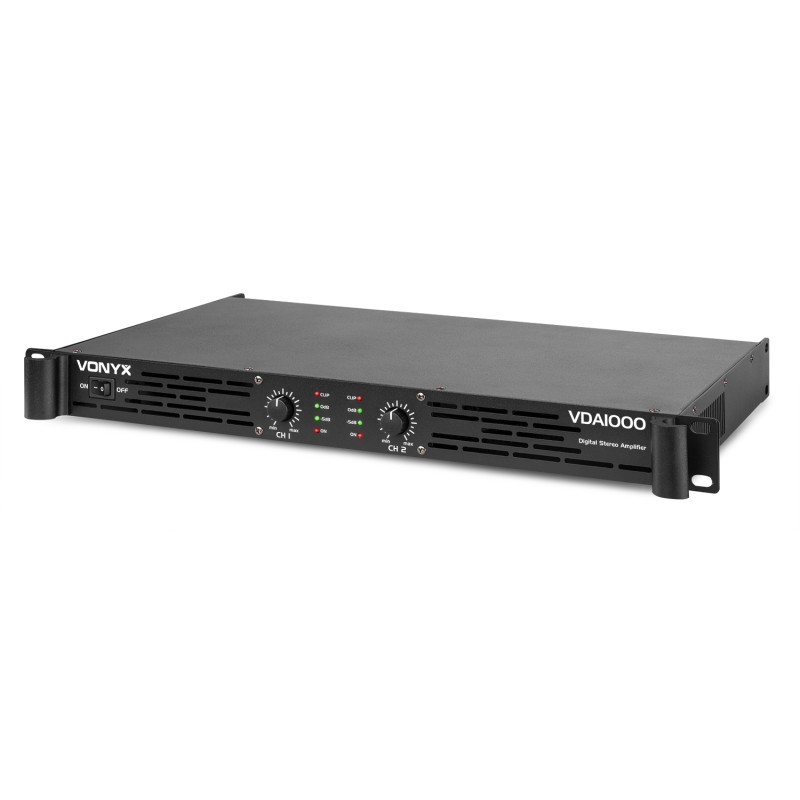 VDA1000 AMPLIFICADOR PA 1U 2X 500W