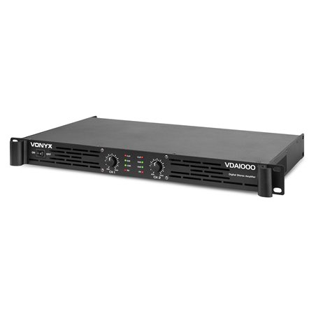 VDA1000 AMPLIFICADOR PA 1U 2X 500W