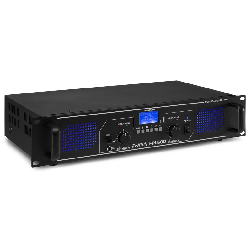 FPL500 AMPLIFICADOR DIGITAL LED AZULES + EQ