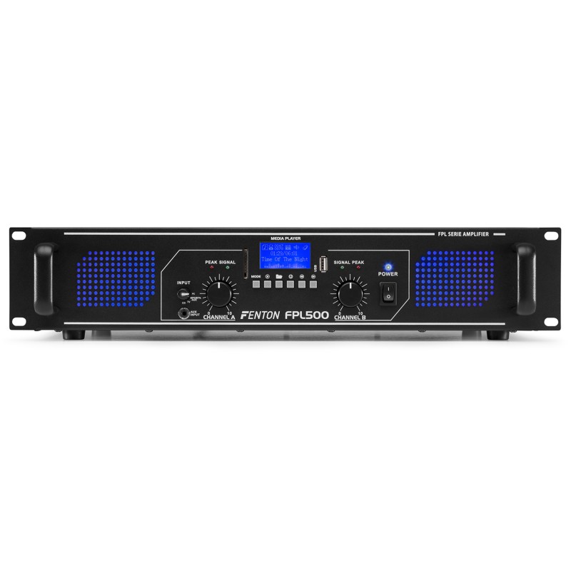 FPL500 AMPLIFICADOR DIGITAL LED AZULES + EQ