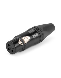 XLR 3P HEMBRA NEUTRIK NC3FXX BLACK
