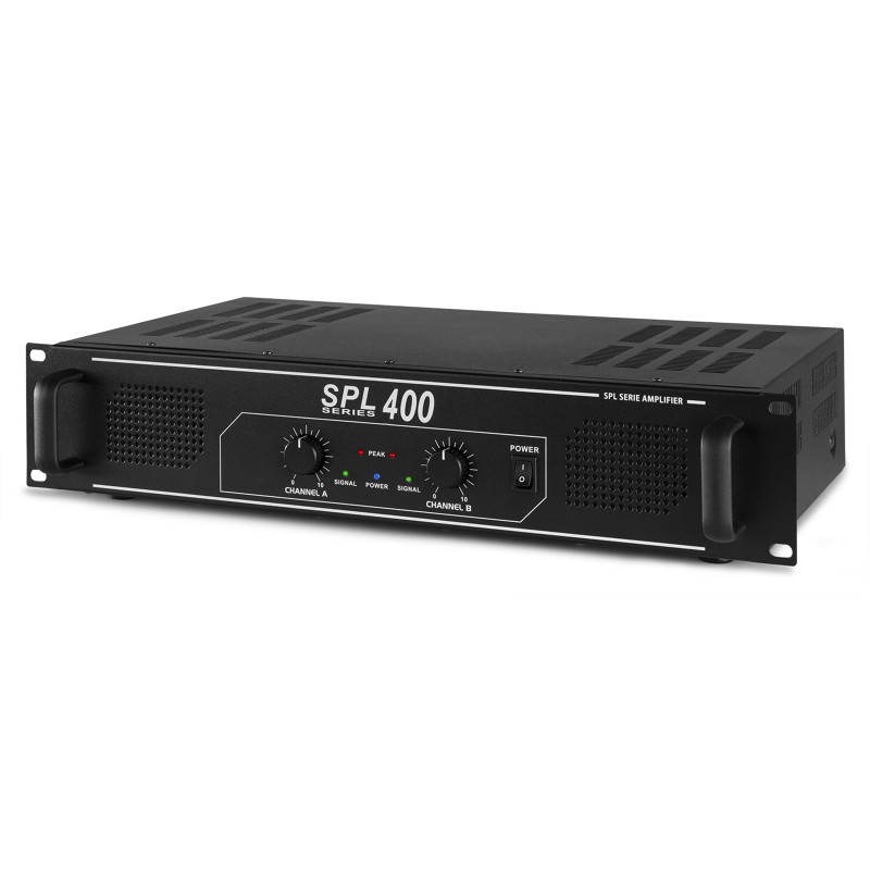 SPL400 AMPLIFICADOR 2X 200W NEGRO