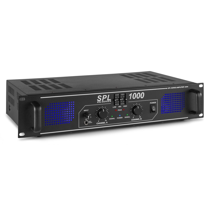 SKYTEC, AMPLIFICADOR 2X 500W CON ECUALIZADOR - SPL1000EQ