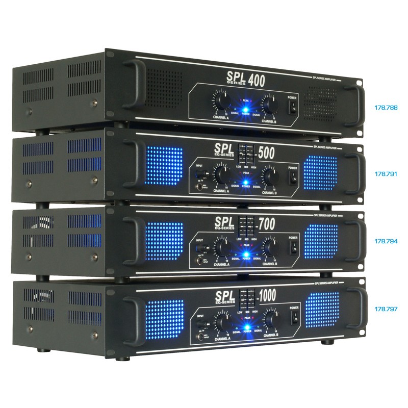 SKYTEC, AMPLIFICADOR 2X 500W CON ECUALIZADOR - SPL1000EQ