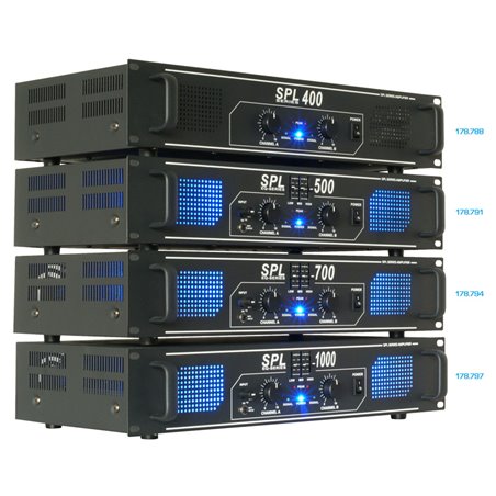 SKYTEC, AMPLIFICADOR 2X 500W CON ECUALIZADOR - SPL1000EQ