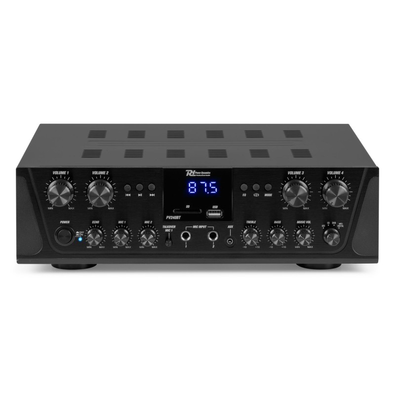 PV240BT AMPLIFICADOR DE AUDIO DE 4 ZONAS 400W