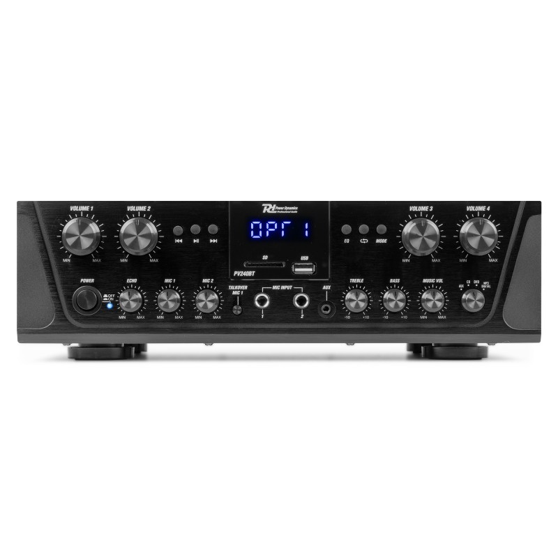 PV240BT AMPLIFICADOR DE AUDIO DE 4 ZONAS 400W