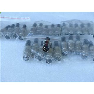 25 Unidades de CONECTOR DIN 41524 MACHO AEREO 5 POLOS