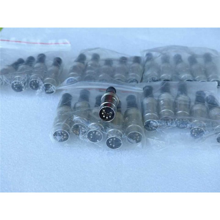 25 Unidades de CONECTOR DIN 41524 MACHO AEREO 5 POLOS