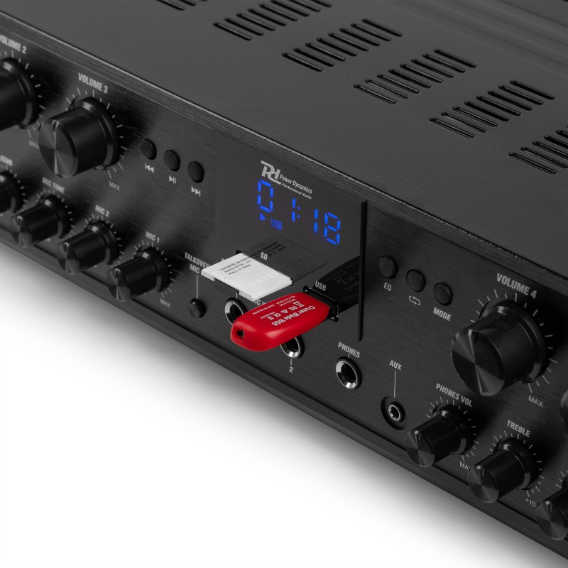 PV260BT AMPLIFICADOR DE AUDIO DE 6 ZONAS 600W