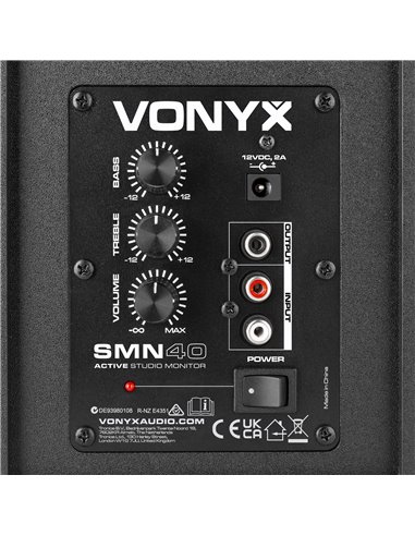 SMN40B MONITOR ESTUDIO ACTIVO 4" PAREJA