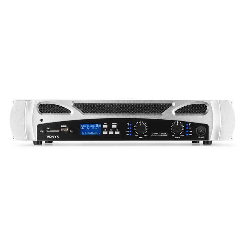 VPA1500 PA AMPLIFIER 2X 750W REPRODUCTOR MULTIMEDIA CON BT
