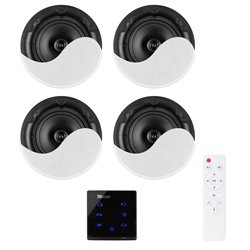 POWERLINE A100BSET CONJUNTO AMPLIFICADOR PARA EMPOTRAR EN PARED CON 4 ALTAVOCES DE TECHO