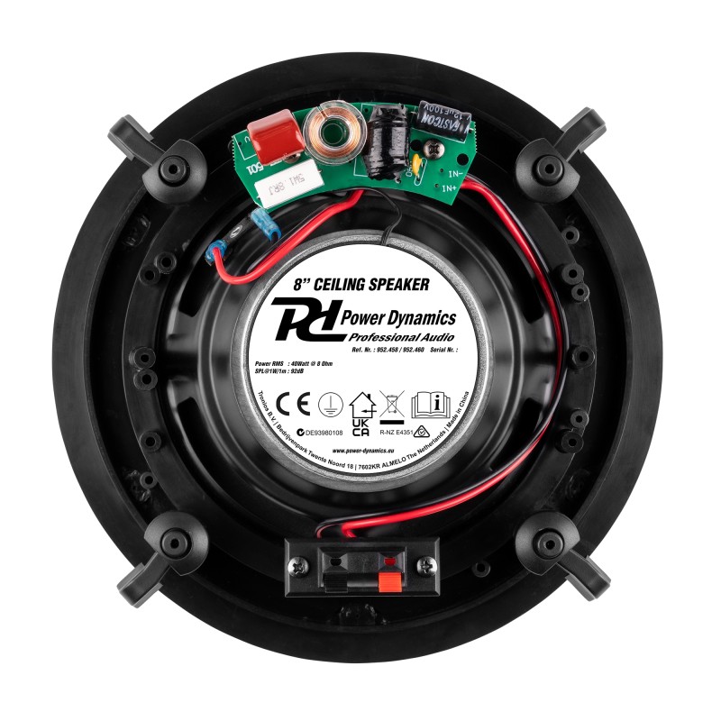 POWERLINE A100BSET CONJUNTO AMPLIFICADOR PARA EMPOTRAR EN PARED CON 4 ALTAVOCES DE TECHO