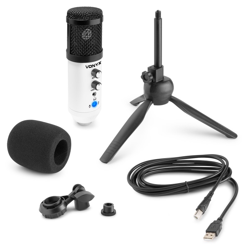 CM320W MICRÓFONO ESTUDIO USB BLANCO CON ECHO