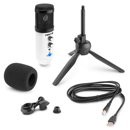 CM320W MICRÓFONO ESTUDIO USB BLANCO CON ECHO