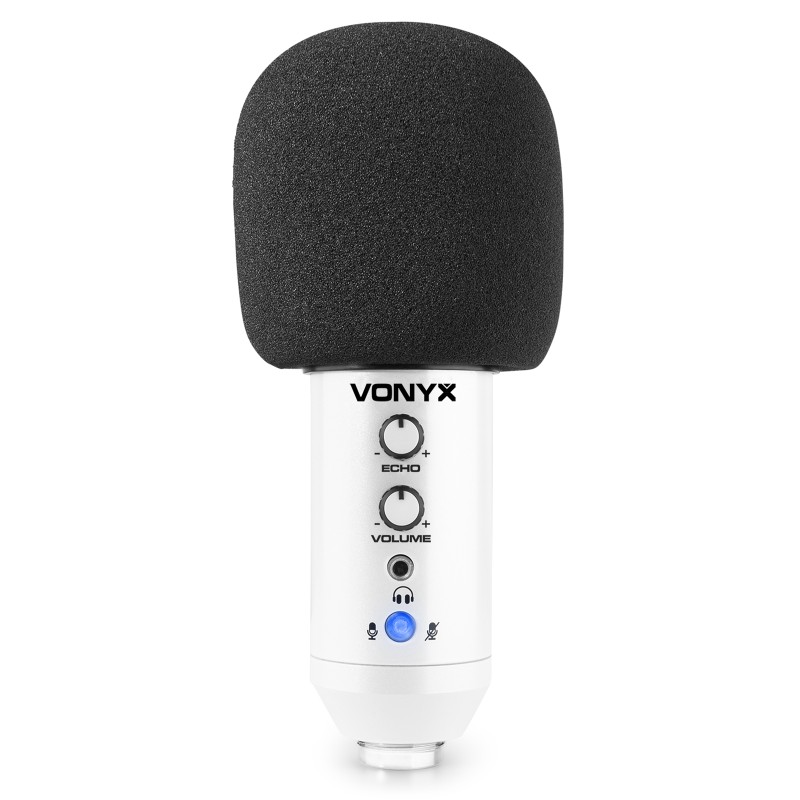 CM320W MICRÓFONO ESTUDIO USB BLANCO CON ECHO