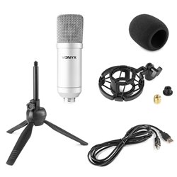 CM300S MICRÓFONO DE ESTUDIO USB PLATA 2