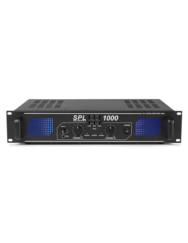 SKYTEC, AMPLIFICADOR 2X 500W CON ECUALIZADOR - SPL1000EQ