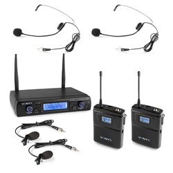 WM62B MICRÓFONO INALÁMBRICO UHF 16CH CON 2 PETACAS 2