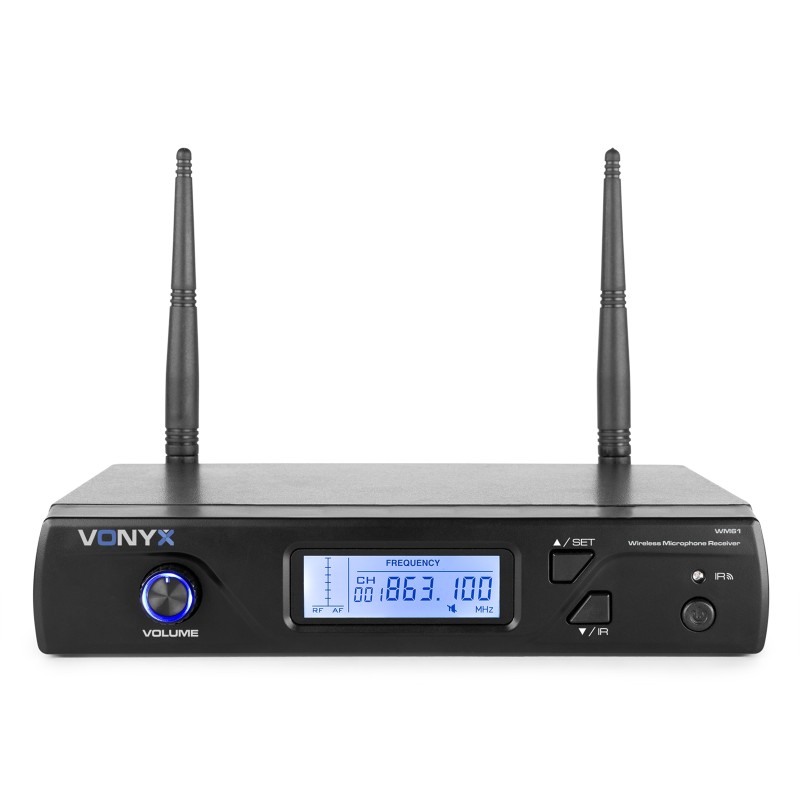 WM61B MICRÓFONO INALÁMBRICO UHF 16CH CON PETACA TRANSMISORA