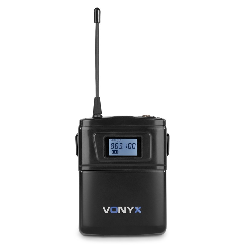 WM61B MICRÓFONO INALÁMBRICO UHF 16CH CON PETACA TRANSMISORA